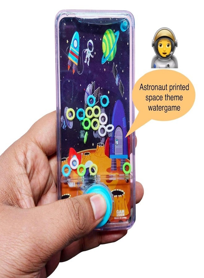 SIDAK Unicorn & Space Theme Mobile Handheld Console Ring Toss Water Game Anxiety Toys Aqua Toys Travel Family Games Ideal Gift Boys and Girls Kids (Pack of 2) - Image 4